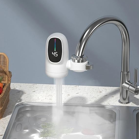 Instant Electric Hot Water Heater Kitchen Faucet Adapter Fast Heating Tap Digital Display Water Heater Bathroom