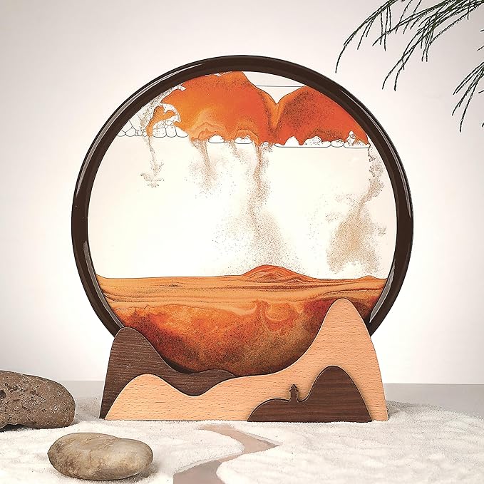 3D Moving Sand Art Quicksand Craft Flowing Sand Painting Office & Home Decor Gift