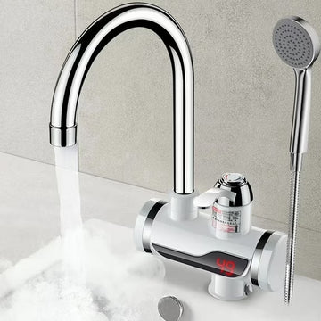 Instant Electric Hot Water Heater Faucet – with LED Display for Kitchen & Bathroom With Shower