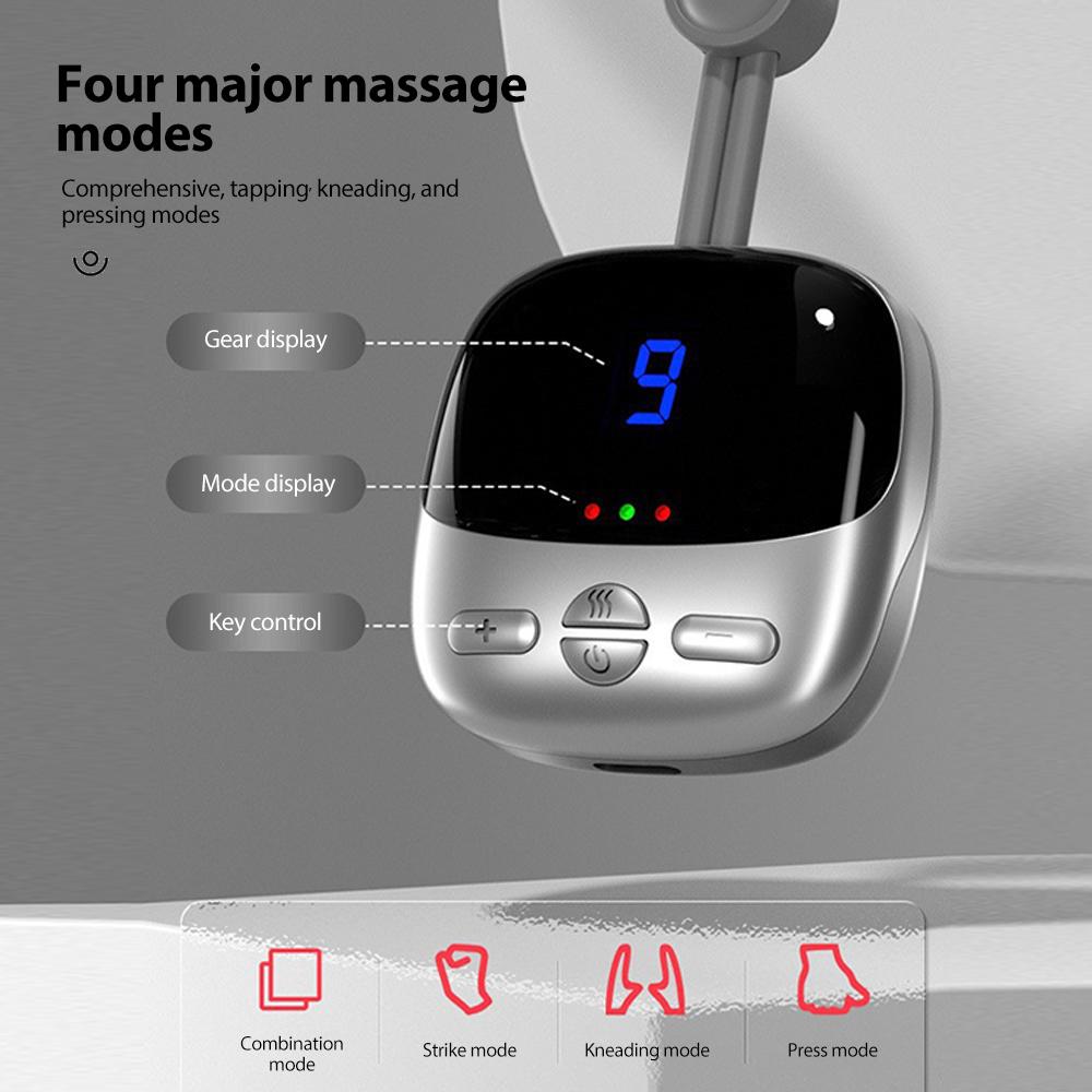 Cervical Spine Massager Electric Neck Massager Smart TENS+EMS Portable Hot Compress Shoulder and Neck Massager