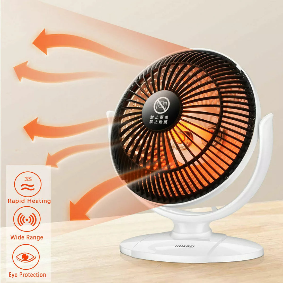 Mini Electric Heater Fan Winter Air Warmer Silent For Desk Home Office