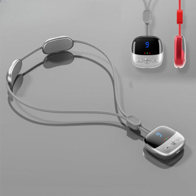 Cervical Spine Massager Electric Neck Massager Smart TENS+EMS Portable Hot Compress Shoulder and Neck Massager